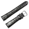 deBeer Crocodile Grain Watch Band - Black 12mm Watch Strap