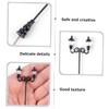 Operitacx Miniature Park Lamp 2pcs Decorative Mini Street Light Models