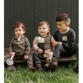 Burt's Bees Baby Baby Boys' Shirt and Pant Set, Top & Bottom Outfit Bundle, 100% Organic Cotton