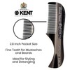 Kent A 81T Graphite X-Small Gentleman's Beard and Mustache Pocket