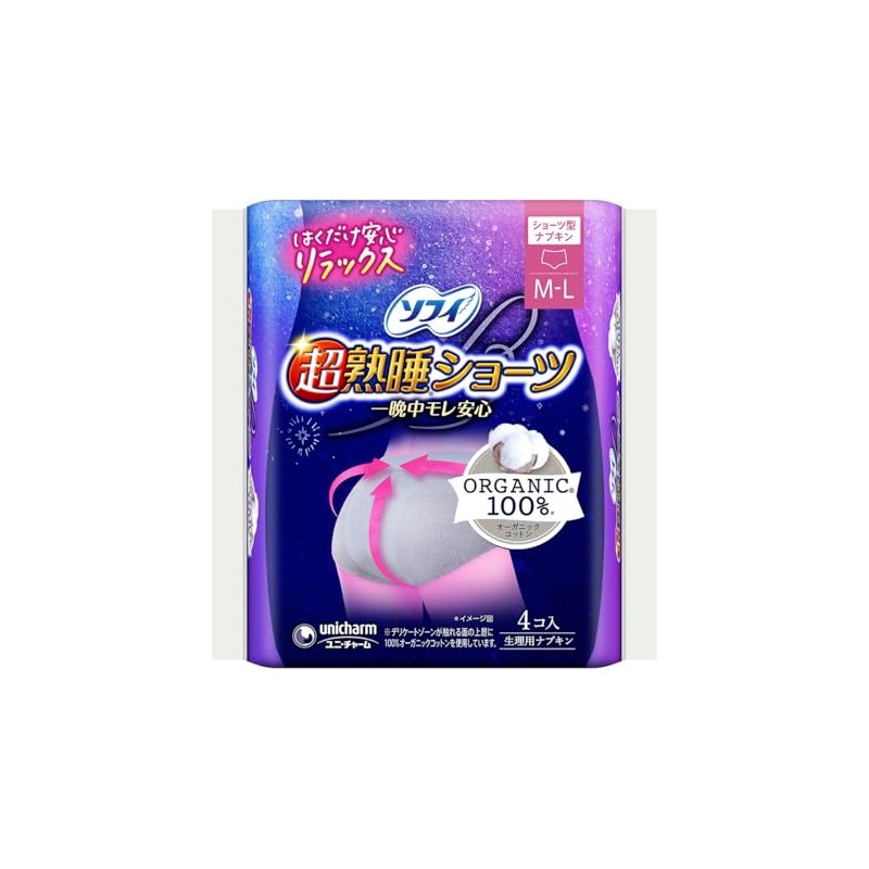 Sofy Ultra-Deep Sleep Shorts - Extra Absorbent Nighttime Use -