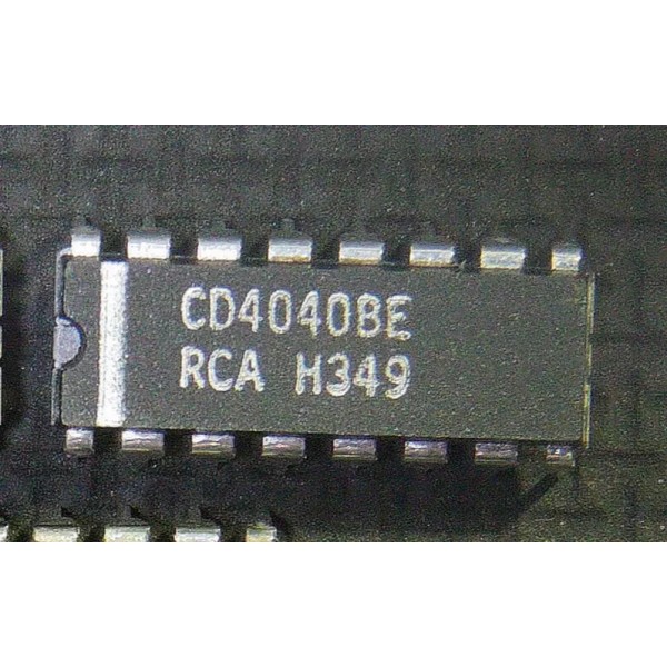 RCA CD4040BE CMOS Chip 12-Stage Ripple-Carry Binary Counter NOS