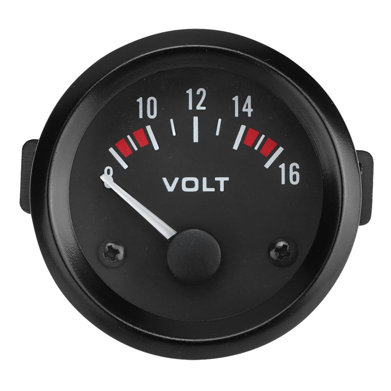 Gorgeri Universal 12V Car Voltmeter 52mm/2" Voltmeter Gauge 8-16V BX100007