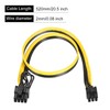 PATIKIL PCIe Cable 6 Pin Male to 8 Pin (6+2)