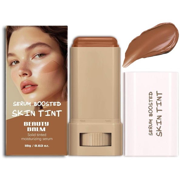 Beauty Balm Serum Boosted Skin Tint,Hydrating Tinted Moisturizer,Lightweight Solid Tinted