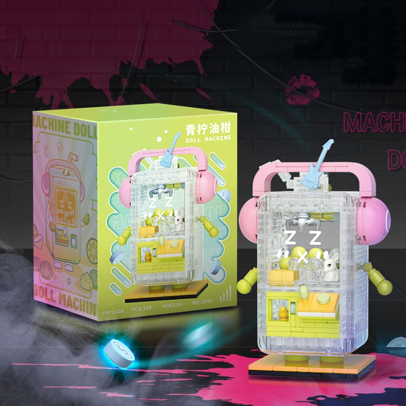 Doll Machine Mini Building Blocks Bricks Set Mini Claw Catch