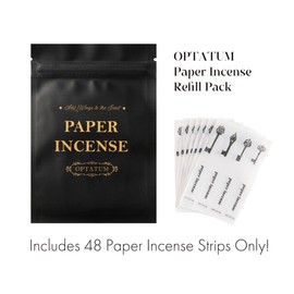 Paper Incense Refill - 48pcs of Incense Paper Strips, Quick Usage & Long-Lasting Fragrance, Eliminating Bathroom, Kitchen, Pet Odors - Amber Brown