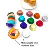Bakexcel Mini Foil Paper Cupcake Liners, Perfect for Mini Cupcakes,