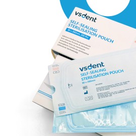 VSDent Self Sterilisation Pouches - 90x260mm (Pack Of 200)