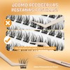 Extensiones de Pestañas 3D Pestañas Voluminosas Alargadoras Material Suave Ideal