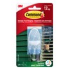 Large Clear Window Hook, with Outdoor Strips ,1 Count