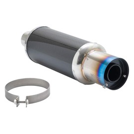 Megan Racing MR-MU-MSPEC2 4" Ti-Tip (w/C.F. Body 2.5"" Inlet)