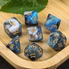 QMAY DND Dice Polyhedral Dice Set - 7 Pieces for