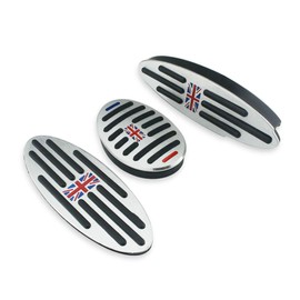 Heinmo Car Gas Brake Clutch Pedal Foot Pedal Plates Step Foot Cover for Cooper R50 R52 R55 R56 R60 R61 F54 F55 F56 F60 Countryman Clubman Paceman Automatic Pedals Cover