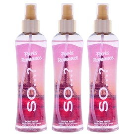 So…? Paris Romance Body Mist Fruity Floral Perfume for Women with Over 800 Sprays - Body Spray for Women - 3 pc