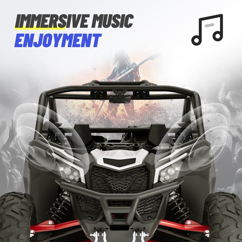 KUAFU 6.5" Door Speaker Pods Assembly Compatible with 2017-2025 Can