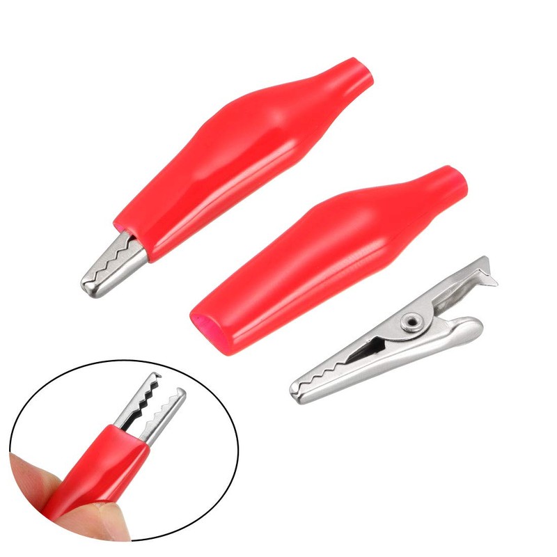 sourcing map Alligator Clips Clamps, Crocodile Alligator Jumper Electric Test