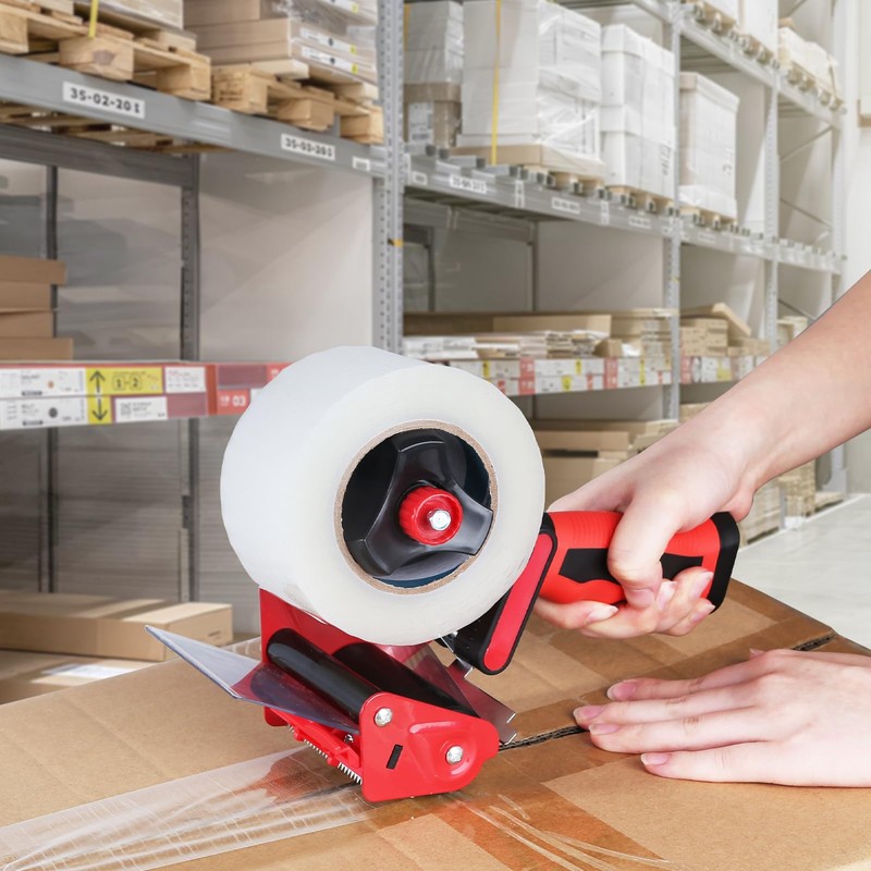 QILIMA 3 Inch Wide Packing Tape Dispenser Gun Seal Packing