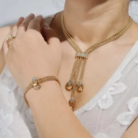 Deluxe Conjunto Set Joyería 5 Piezas Mamá, Abuela, Maestra Novia