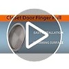 6 Pack Closet Door Finger Pull Black - 2-1/8” Round