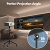 OUKMIC Projector Stand with Wheels, Laptop Tripod Stand with Mouse