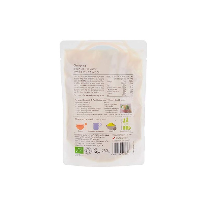 Clearspring Organic Sweet White Miso 250 g
