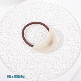 Shefun Hair Rubber Tortoise Shell Style Adult Hair Accessories, Marble, Brown, Set of 2, Women's, Cute, Stylish, Hair Ornament, Ponytail, Hair Rubber, JP255 (Sparkle White + Gray Blue)