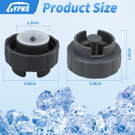 Ice Maker Water Tank Cap Valve Assembly Compatible with GE Profile Opal 2.0 & 1.0 Nugget Ice Maker, for Opal Nugget Ice Maker Side Tank Replacement Parts