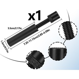 KAPSING Graphics Card Holder, GPU Holder, Aluminium Graphics Card Holder, Height-Adjustable Graphics Card Stand, Support Mount, Slack Mount (Black, 72.5-111.5 mm)