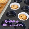 J.H. Company Molde Cupcake Muffin Panque Antiadherente Reposteria 10221
