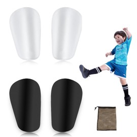 AHEJIOO 2 Pairs Mini Shin Pads Football, Small Shin Pads, Football, Mini Shin Pads, Mini Shin Pads, Mini Shin Pads, Football, Shin Pads, Thin, with a Bag