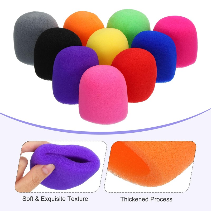 MECCANIXITY 4pcs Microphone Foam Covers, 40mm (1.57") ID 10mm (0.39")