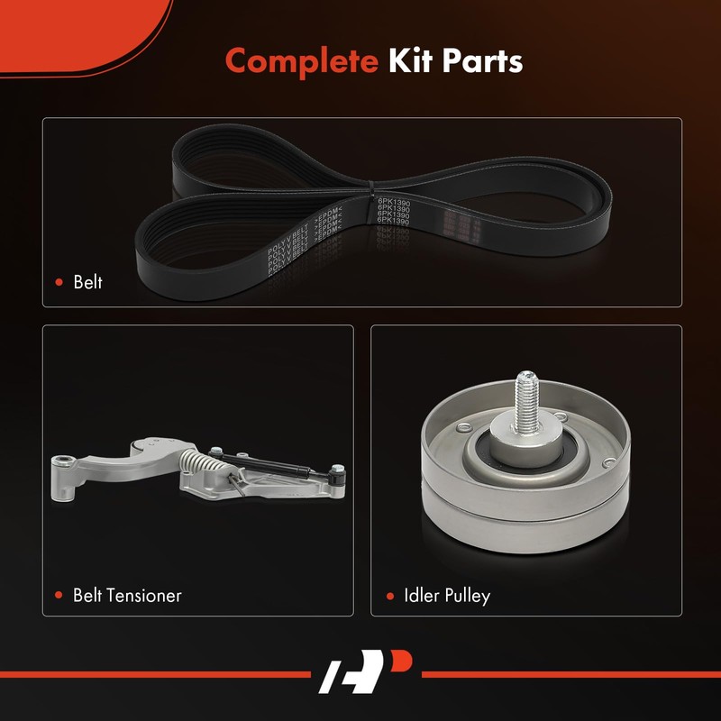 A-Premium Engine Serpentine Belt Drive Kit Compatible with Mini Cooper
