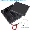 JWISLAND (Pack of 4) 4 AA Battery Holder with ON/Off