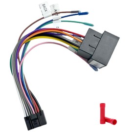 Radio Wiring Harness Connector Compatible with Boss 20-Pin Stereos, Aftermarket 16-Pin Car Stereo Harness with SWC Reverse, Compatible with AV DV XDVD Series, Fits AV6116Bi DV516BT XDVD176BT