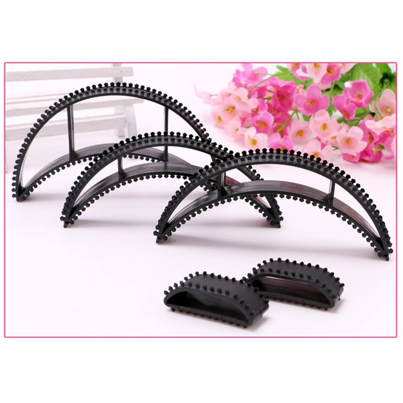 5Pcs Black styling coiler set Bump it Volume Hair hair