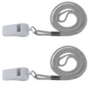 DOUBUYONGYI Referee Whistles with Lanyard for Kids Teacher Plastic Emergency