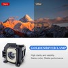 GOLDENRIVER EP58 Replacement Projector Lamp with Housing Compatible with EPSON
