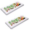 2 Packs Inflatable Pool Table Serving Bar - Large Buffet