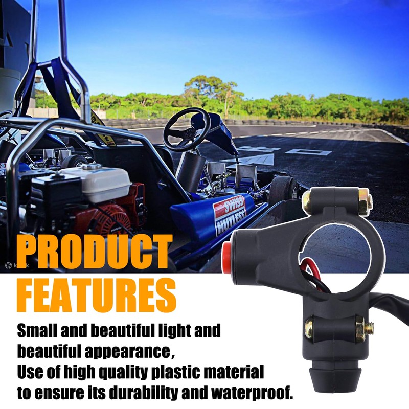 PLAXNS 7/8" 22mm Handlebar 2 Wire Tether Kill Switch Replacement
