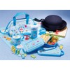 Skater KGA0 Doraemon Gingham Insulated Lunch Bag for Kids Lunch