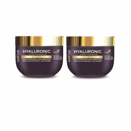 2 Pack KATIVA Hyaluronic Keratin y Coenzima Q10 Tratamiento Intensivo X300mL