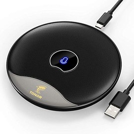 TONOR Micrófono de Conferencia USB, Mic Condensador de computadora omnidireccional, Micro de 360° con botón de Silencio para reuniones en línea, Llamada de Zoom, Chat por Skype, Plug & Play (TM20)