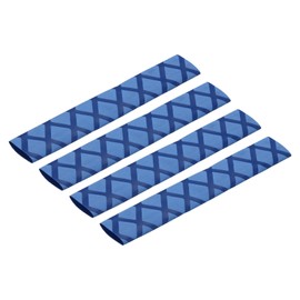 MECCANIXITY 4pcs 18mm Dia Drumstick Tape Drumstick Grips Heat Shrink Wrap Anti Slip for Drum Percussion Drumming, Blue