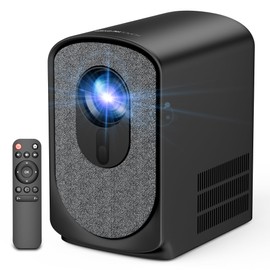 Mini Projector with WiFi6 5G and Bluetooth, Native 1080P Supports 4K Movie Video, 350ANSI, Auto Keystone Correction, Electric Focus & Zoom, Portable Projector for Phone/Laptop/TV Stick/HDMI