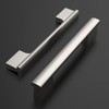 Amerdeco 10 Pack Brushed Satin Nickel Cabinet Pulls 4 Inch(102MM)