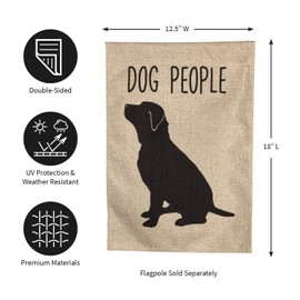Dog People Garden Burlap Flag - 13 x 1 x 18 Inches