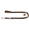 HUNTER Training Leash Tara Number 15/200 Juchten Leather, Dark Brown/Cognac