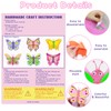12 Pack Butterfly Craft Kit for Kids, Arts and Crafts