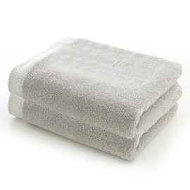 Originlife Face Towel, Cotton, Thick, Generous, Long Hair, Instant Absorption, Quick Drying, Solid, Fluffy, Hotel Specifications, Multiple Colors, Set of 2, Beige